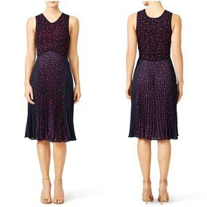 Sachin & Babi Edythe Navy Pink Midi Dress $595